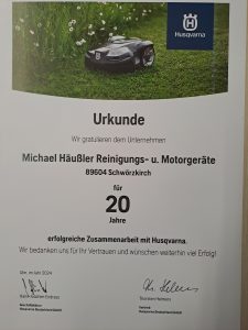 Häußler 20 Jahre Husqvarna