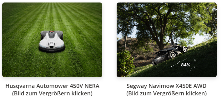Husqvarna V-Serie und Segway Navimow H2/X-Serie im Vergleich