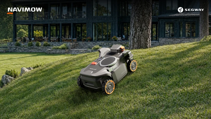 Navimow H5 Pro auf steilem Gelände